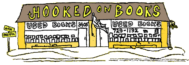Artists sketch of Hooked on Books book shop